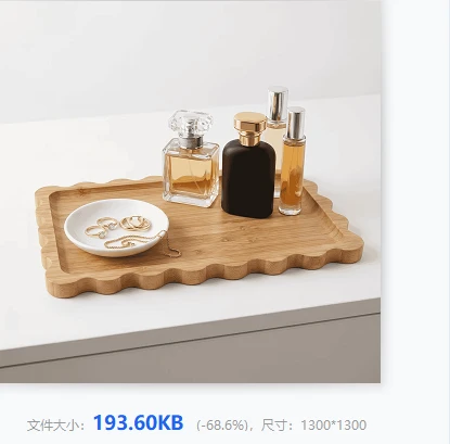 Bohemian Style Wavy Edge Wooden Tray suppliers
